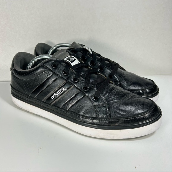 adidas Adicross IV Spikeless Black Leather Golf Shoes; Men’s Size 10.5 - Picture 4 of 16
